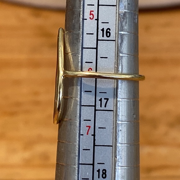 🎉 ARTISAN MADE GOLD FILLED LARGE TEAR DROP RING‼️ - Picture 5 of 8